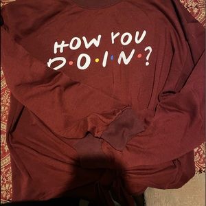 “Friends” cropped sweatshirt